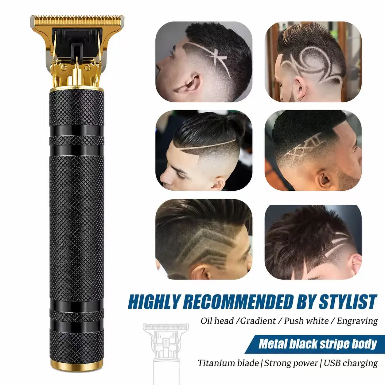 Men's Professional Cordless Hair Trimmer - Personal Grooming Hair Clippers for Beauty & Personal Care Appliances