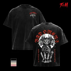 Retro 'Hell I Overcame' Bad Omens Shirt | Washed Oversize Heavy Metal T-shirt | Gothic Punk Grunge Y2K Graphic Tee | Vintage 90s Streetwear | Limited Edition Rock Band Merch Gift