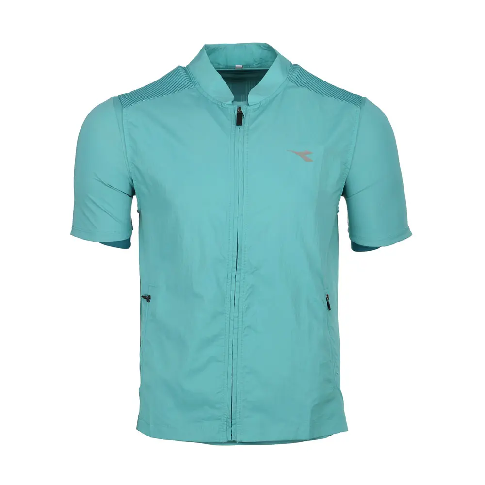 diadora Mens Run Crew Multilayer Vest Athletic Outerwear Casual - Blue
