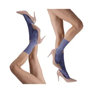 LECHERY Set of 2 Lustrous Silky Shiny SheerDress Socks