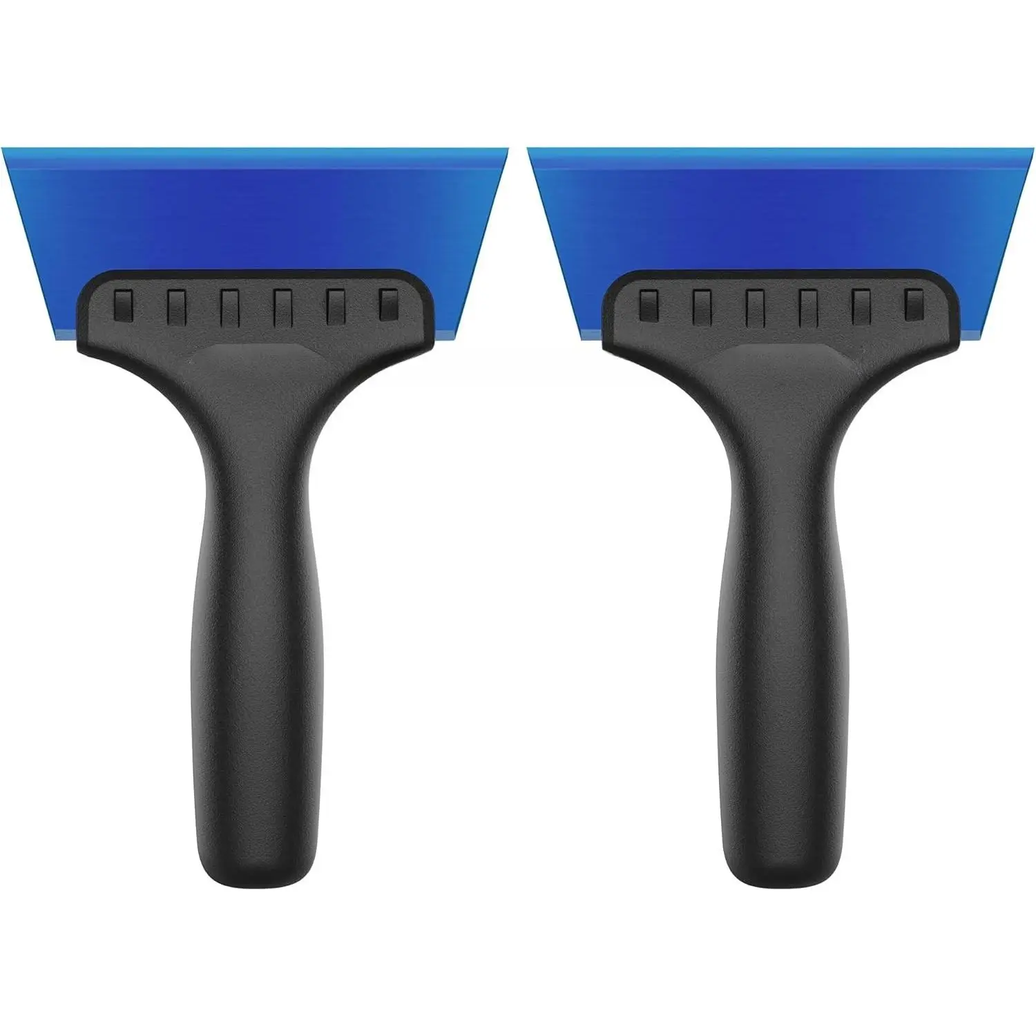 2-Pack Compact Mini Squeegees for Home Care - 2-in-1 Design with Built-in Ice Ripper, 5 in Glass Blade, Easy to Use for Tile, Glass, Shower Surfaces