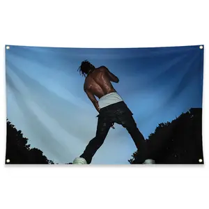 A tapestry with music singer Travis printed on it, suitable for dorm or home wall decoration, a perfect gift for music fans, easy to hang Decorating Hanging