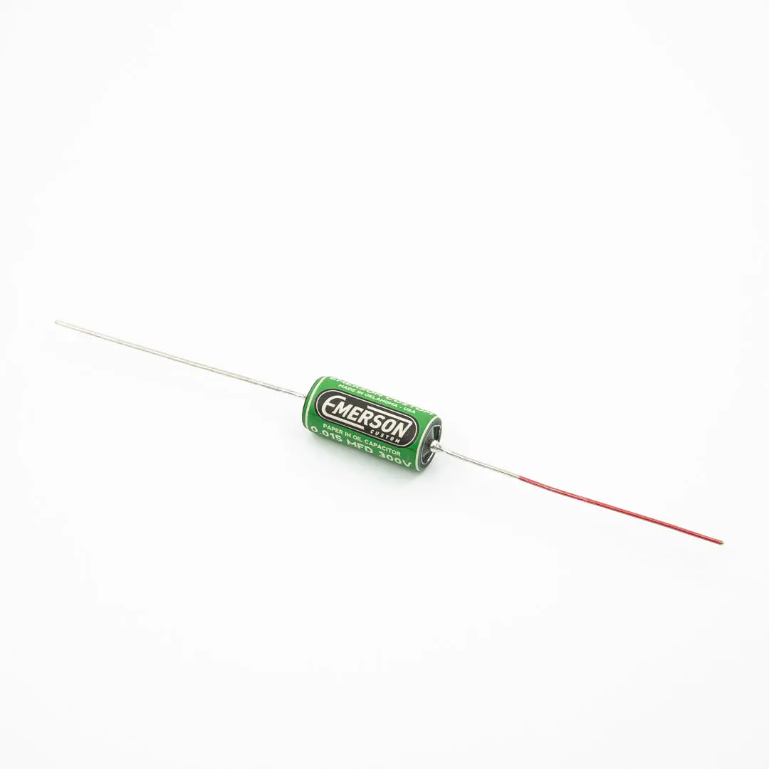 Emerson Custom Paper-in-Oil Capacitors - 0.015uf, Green & Cream, Household Appliance Replacement Parts
