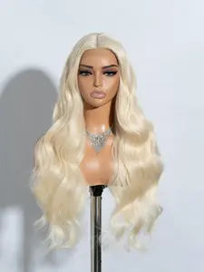 Summer 30 Inch Blonde Long Wavy Synthetic Wig without Bangs, Striking Natural Fluffy Hair Wigs without Bangs for Daily, Cosplay, Anime Or Costume Party Hair Design, Wavy Synthetic Hairpiece, Cosplay Wigs, Synthetic Material Wigs