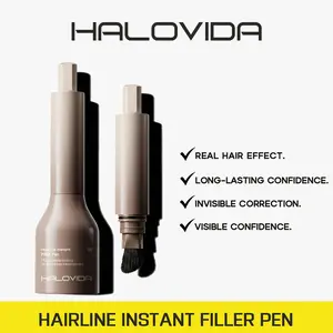 Halovida Hairline Instant Filler Pen,Real hair effect,Water and Sweat Resistant,RUB-RESISTANT,12H Color Stay,Skin& Scalp Friendly Formula,Gentle