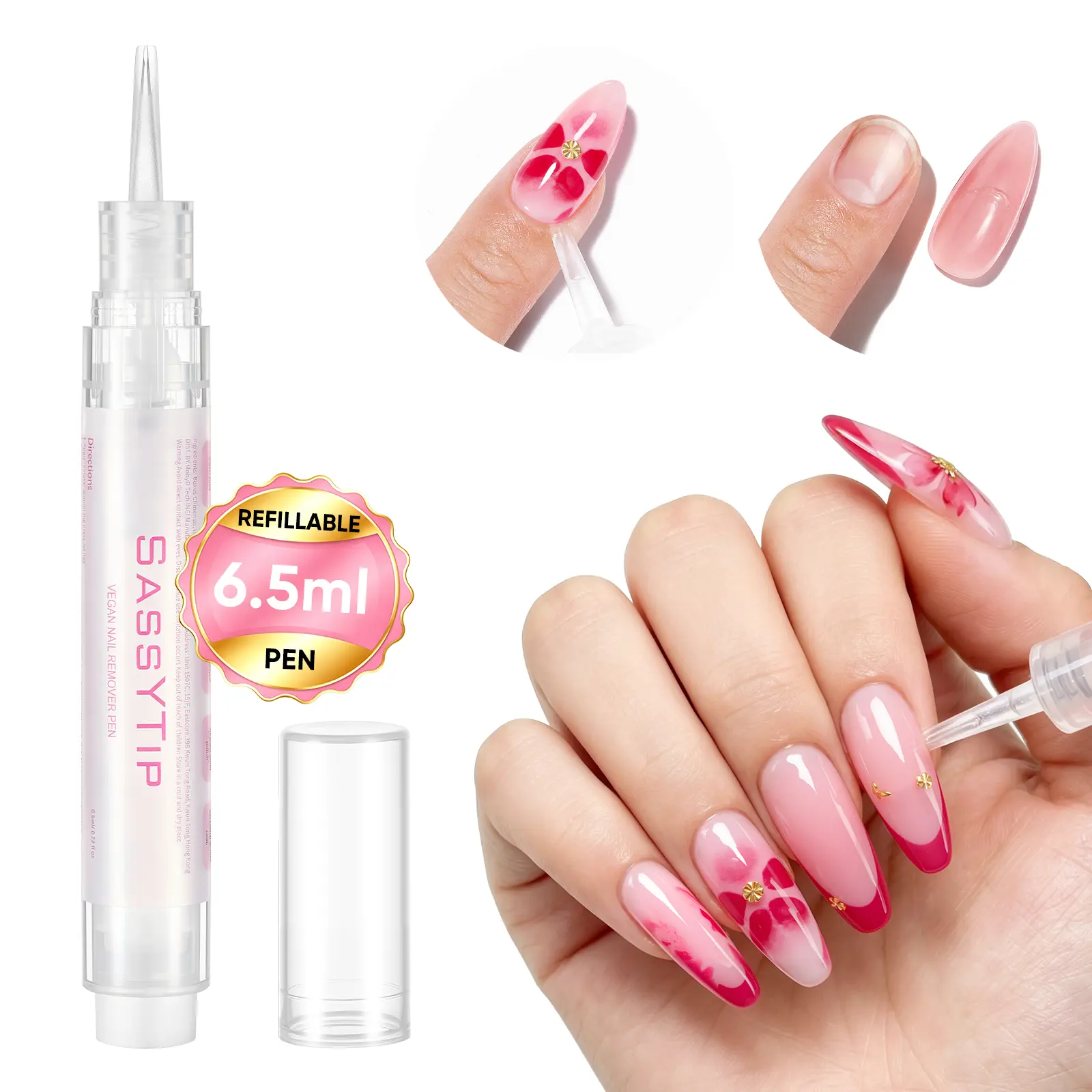 Nail Remover Pen For Press On Nails,  For Fake Nails Adhessive and UV glue Remover
