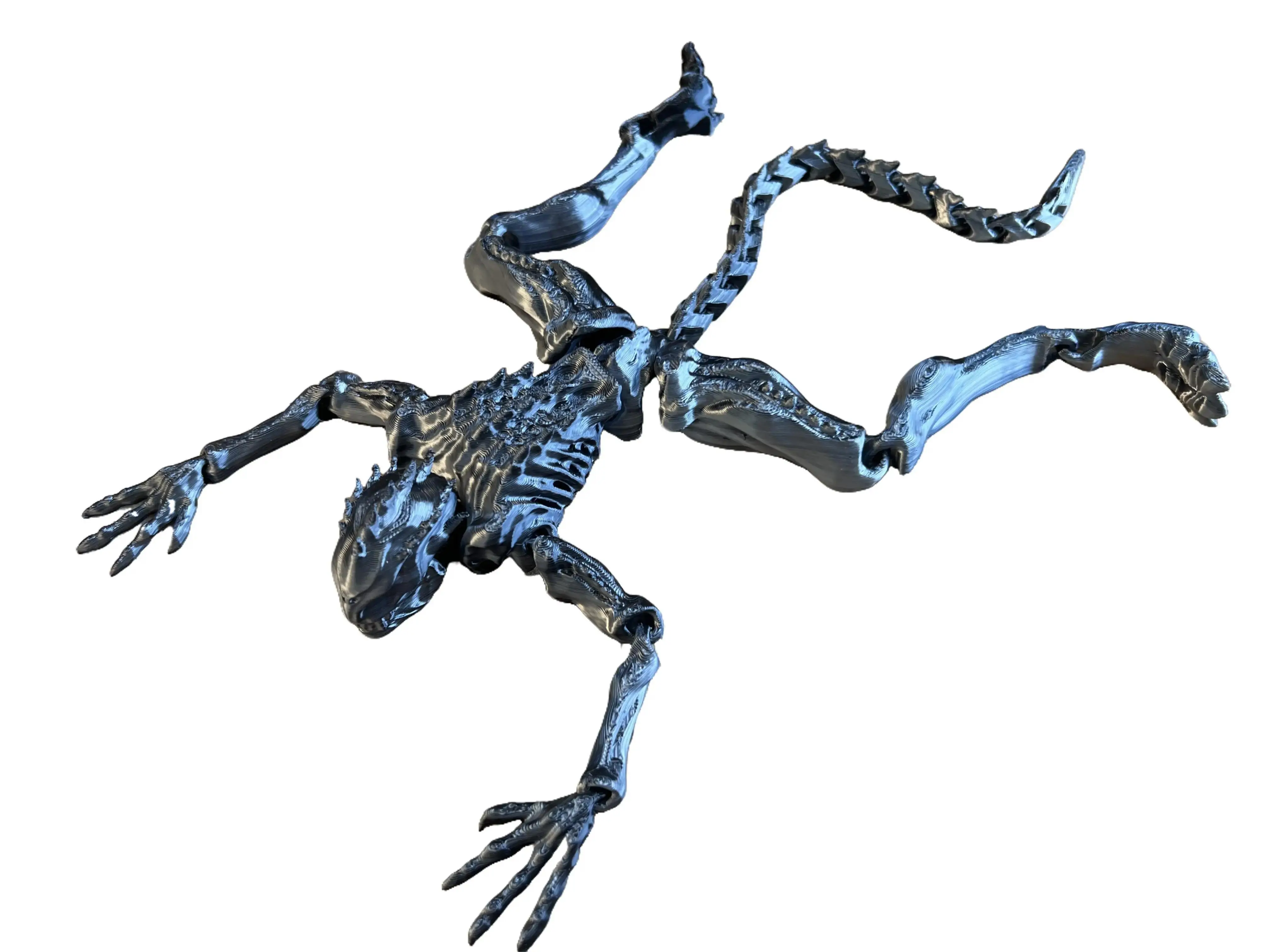 3D Printed Alien -  12 Inches! Articulated Desktop or Fidget Toy - Choose a Color!