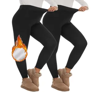 Fleece Lined Leggings for Women Thick Winter Warm Thermal High Waisted Tummy Control Workout Yoga Pants