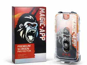 Magic-app Premium Privacy Screen Protector Gorilla GLass for iPhone 13 & Above 2-Pack Tempered Glass with Anti-Fingerprint Coating Soft Edges