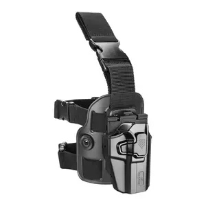 Drop Leg Thigh Holster, Universal Leg Holster Fits 100+MODELS, Thigh Holster for Glock 17 19,Beretta 92FS,S&W M&P 9mm/.40, Sig P320 P220,XD Series, Fit Most Full&Compact Size,Not fit light/laser