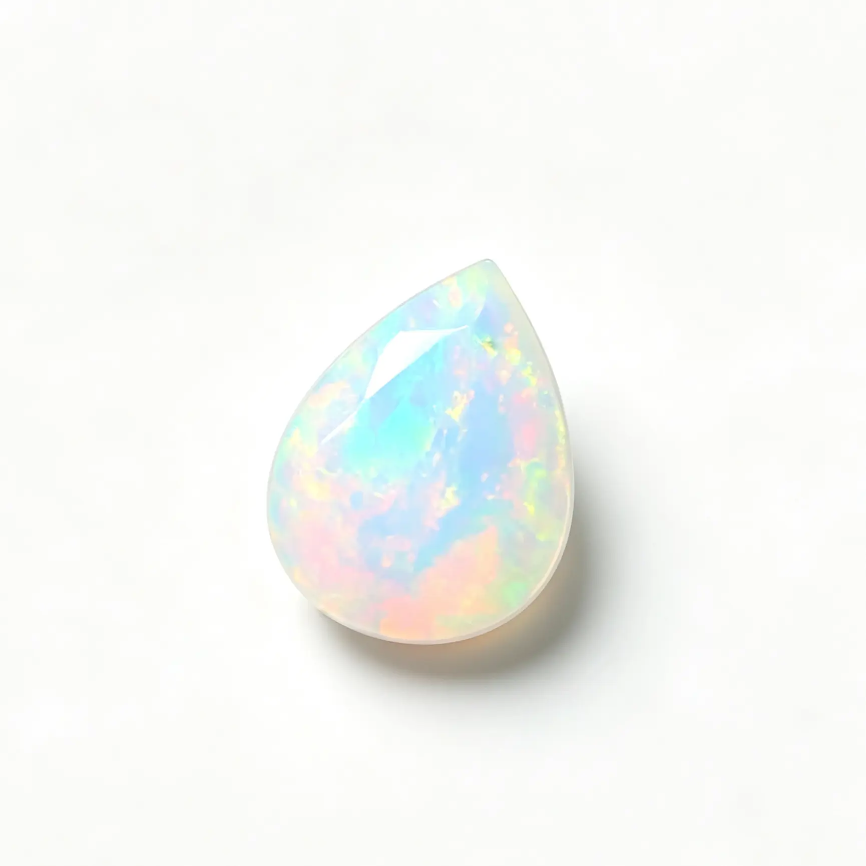 Natural Pear Cut Opal With Certificate