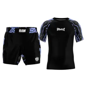 NORWILD BLACK NO-GI GRAPPLING SET | RASH GUARD + GRAPPLING SHORTS