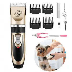 Dog Clippers Low Noise Pet Clippers Rechargeable Trimmer Cordless Grooming Tool Professional Dog Hair Trimmer with Comb Guides Scissors for Dogs Cats & Others dog brush Portable