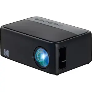 KODAK FLIK X1 100” Mini Projector, Portable Pico Projector with Remote & 2W Speakers Audio Device