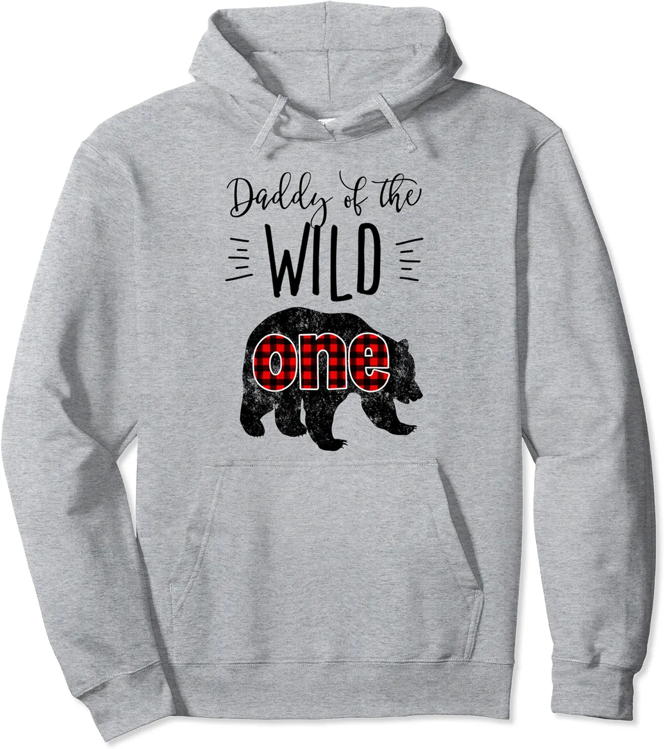Daddy of the Wild One Vintage Bear Lumberjack 1st Birthday Pullover Hoodie - Andrewzhang Shop 23B07XTVGJL7