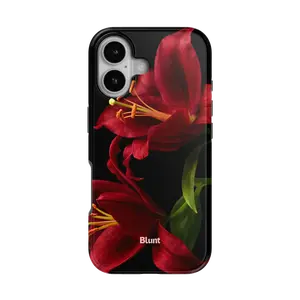 Eclipse Orchid in Red iPhone Case