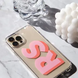 Large Monogram Phone Case, Custom Initial iPhone Case, Personalised Case, iPhone 12 13 14 15 16 17 Pro Max Case, Magsafe Name Case