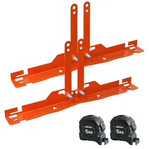 Sekam Professional Wheel Alignment Toe Plates Kit, Car Repair Tools with Adjustable Vertical Arms for M12-M14 Studs, Precision DIY Tool for Cars & Trucks, Includes 2 High-Accuracy Tape Measures to Fix Uneven Tire Wear