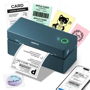 PL80E Shipping Label Printer, Bluetooth Wireless Thermal Label Printer, Compatible with iOS, Android, Windows, Mac, Chromebook, Widely Used for Etsy, Ebay, Shopify, USPS