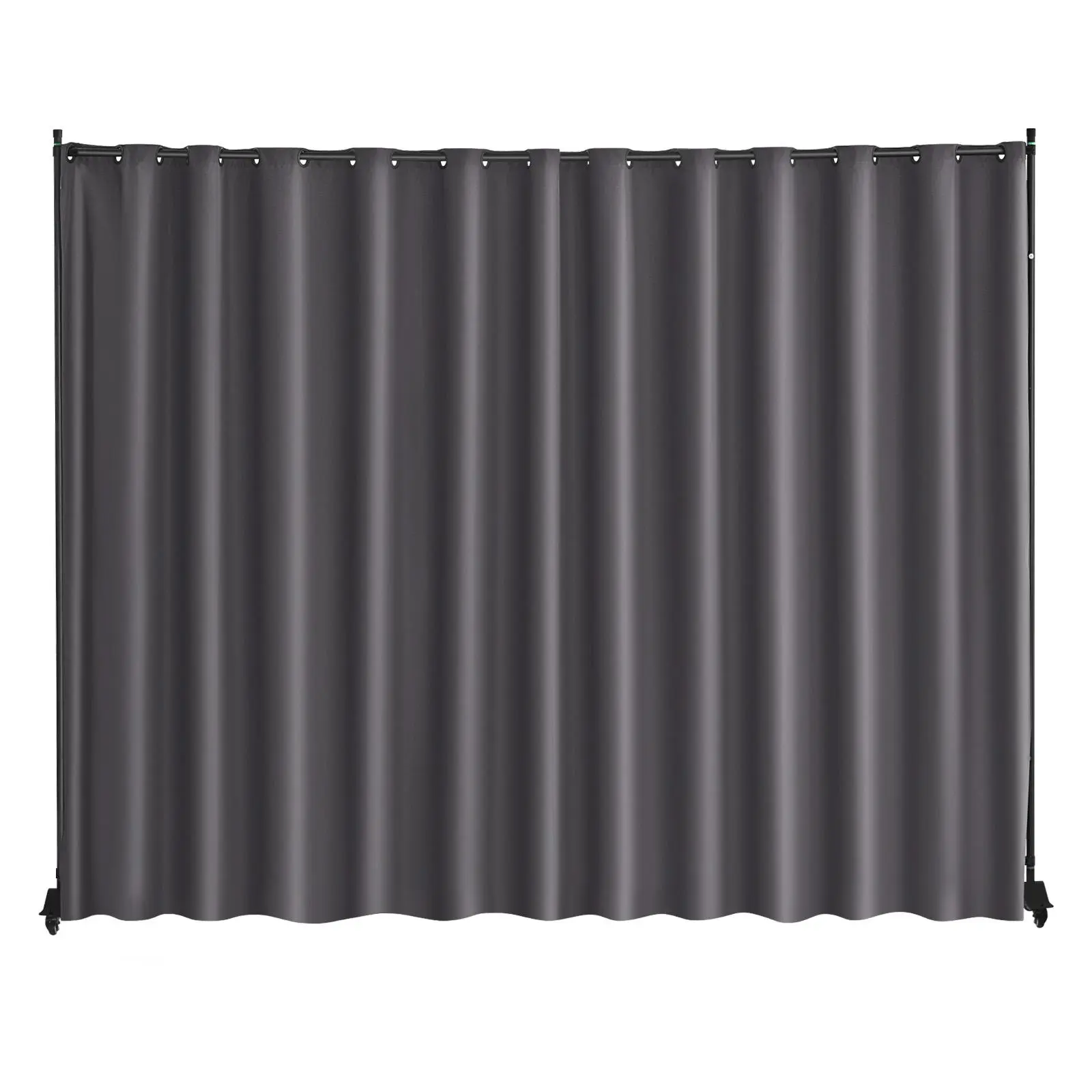 【SummerFinds】VEVOR Room Divider,  , Portable Panel Room Divider with Wheels Curtain Divider Stand, Freestanding Room Divider Privacy Screen for Office, Bedroom, Dining Room, Study, Gray