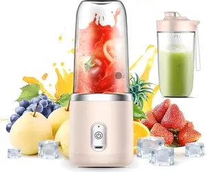 Personal Blender for Shakes and Smoothies, Portable Mixer, Fruit Juicer USB Rechargeable with 6 Blades, Handheld Blenders for Sports Travel and Outdoors, Small Electric Mini Blender (Pink) tiktokshopspringglowup