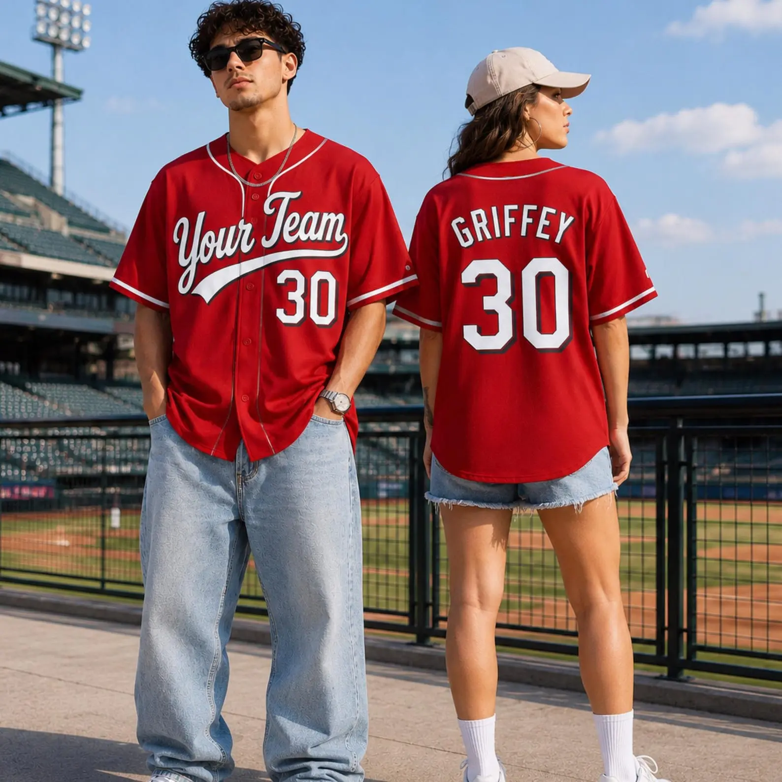 Cincinnati Baseball Jersey Inspired, Retro Baseball Shirt for Game Day Fans, Personalized Athletic Jersey Gift, Vintage Sportswear Apparel Graphic All Over Print Style Baseball Jersey 3D PRINT Unisex Casual Size S-5XL