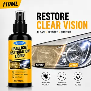 Detergent Polishing Set,Car light Crystal Plating Liquid yellowing,No Polishing,Atomization Cleaning,Car Headlight Renovation Repair Liquid, Car Maintenance,Car beauty,Car Renovation.