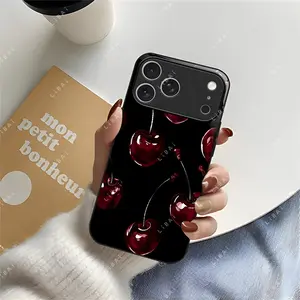 Dark Cherry Aesthetic Phone Case 🍒 Moody Coquette Cover for  for iPhone 17 16 15 14 13 12 11 7 8 X Pro Max/SamsungGalaxy Note S |--975