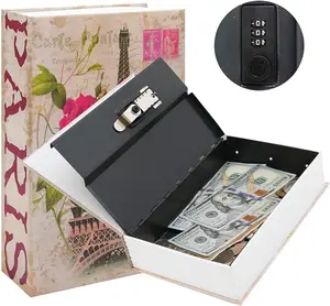 Diversion Book Safe with Combination Lock Safe Box ,Secret Hidden Book Metal Lock Box,Collection Box
