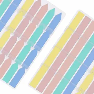 1600 Pieces Small Sticky Tabs Arrow Index Tabs for Note Classification Colored Page Markers(Macaroon Color)