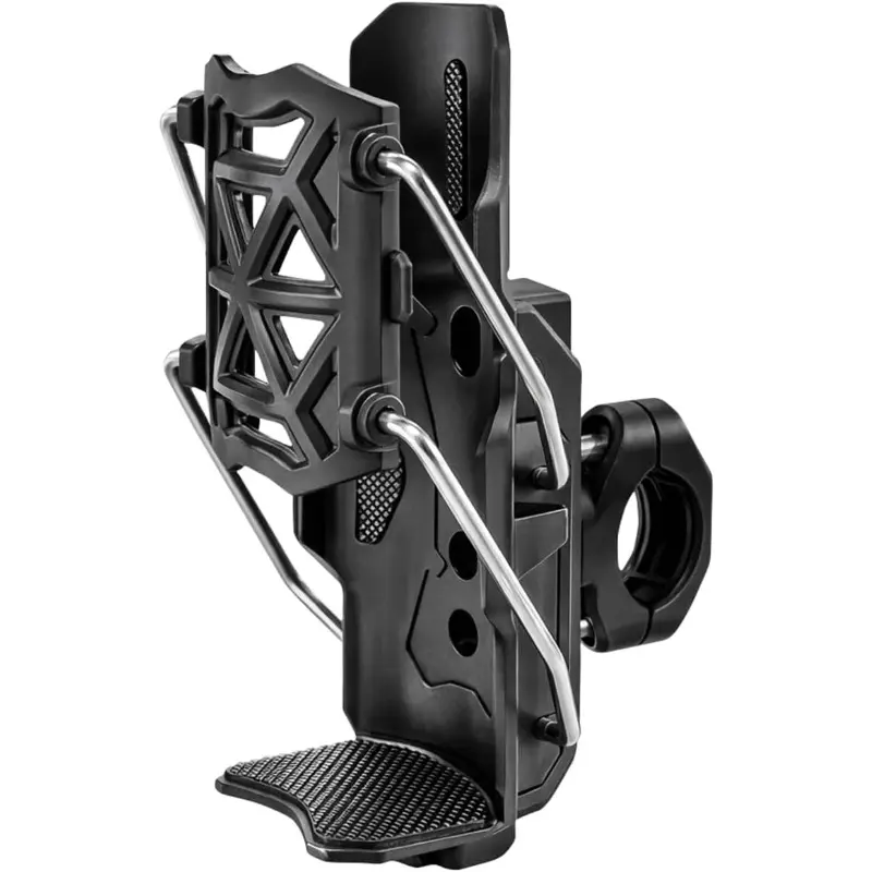 Adjustable Motorcycle Accessories Handlebar Bottle Cage - Rotating Secure Grip Drink Holder for Bicycle, Scooter, ATV Use, Father's Day Gift, Adjustable Handlebar Bottle Cages