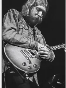 Sad Blues Guitarist Duane Allman Retro Poster Poster Picture Printing Room Decoration