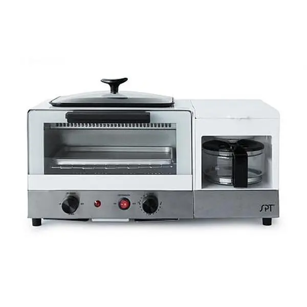 Sunpentown SPT BM-1120B 3-in-1 Breakfast Maker in Stainless Steel
