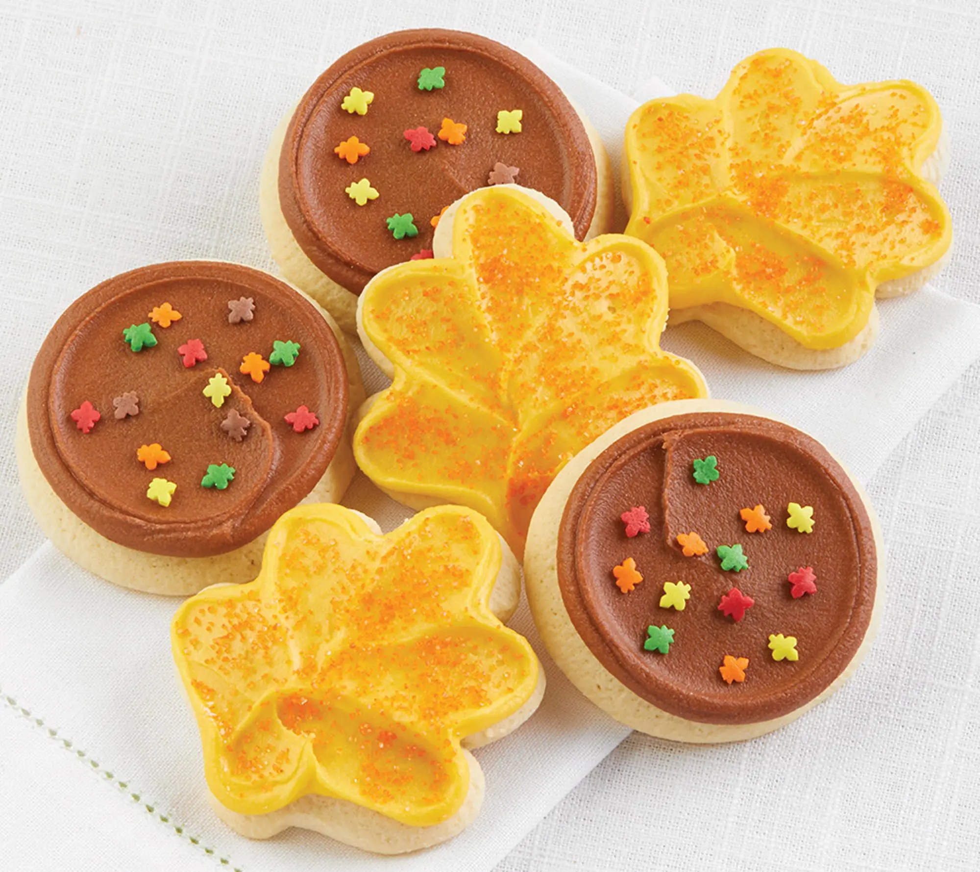Cheryl's 24 Piece Frosted Fall Cutout Cookie