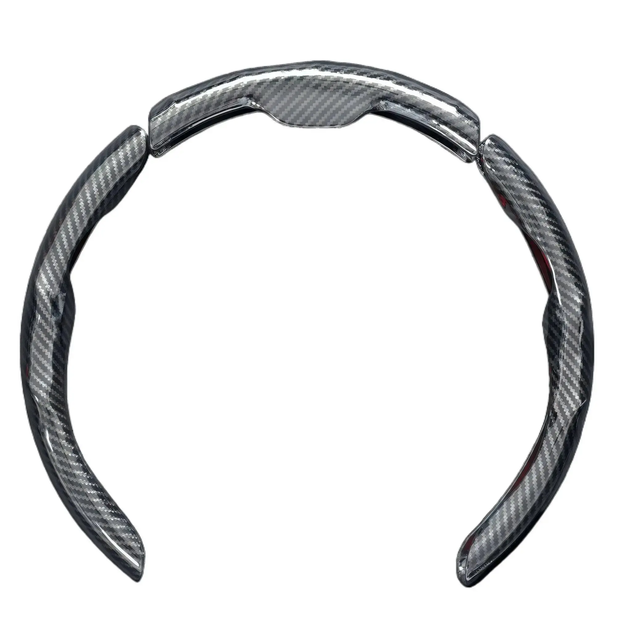 Laser Carbon steering wheel cover Universal Fit Quick Turn Non- Slip Grip Ultra-Thin Design Quick Install for All-Season Use New Quick Turn Non- Slip Design Ultra-Thin Universal Grip Cover car accessories