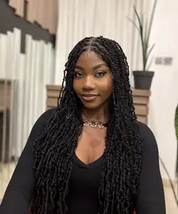 JALIZA Super Lightweight Passion Twist 28" HD Full Lace Braided Wig 100 Strands