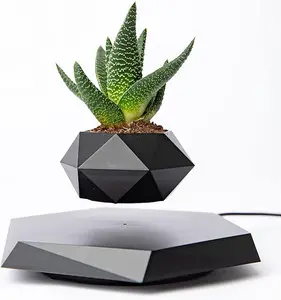 Quadrilateral Floating Plant Pot Versatile Home Office Decor for Small Plants Aerial Bonsai and Desk Decoration Ideal for Bedroom Office and Company Front Desk