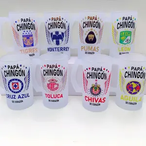 Mug Glass Tarro 16 oz liga mx