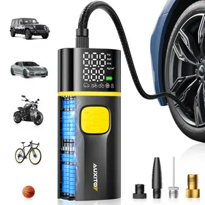 AUXITO A502 Tire Inflator Portable Air Compressor - Air Pump for Car Tires 25000mAh Portable Tire Inflator for Car Bike Motorcycle with Tire Pressure Gauge & LED Light, Car Accessories