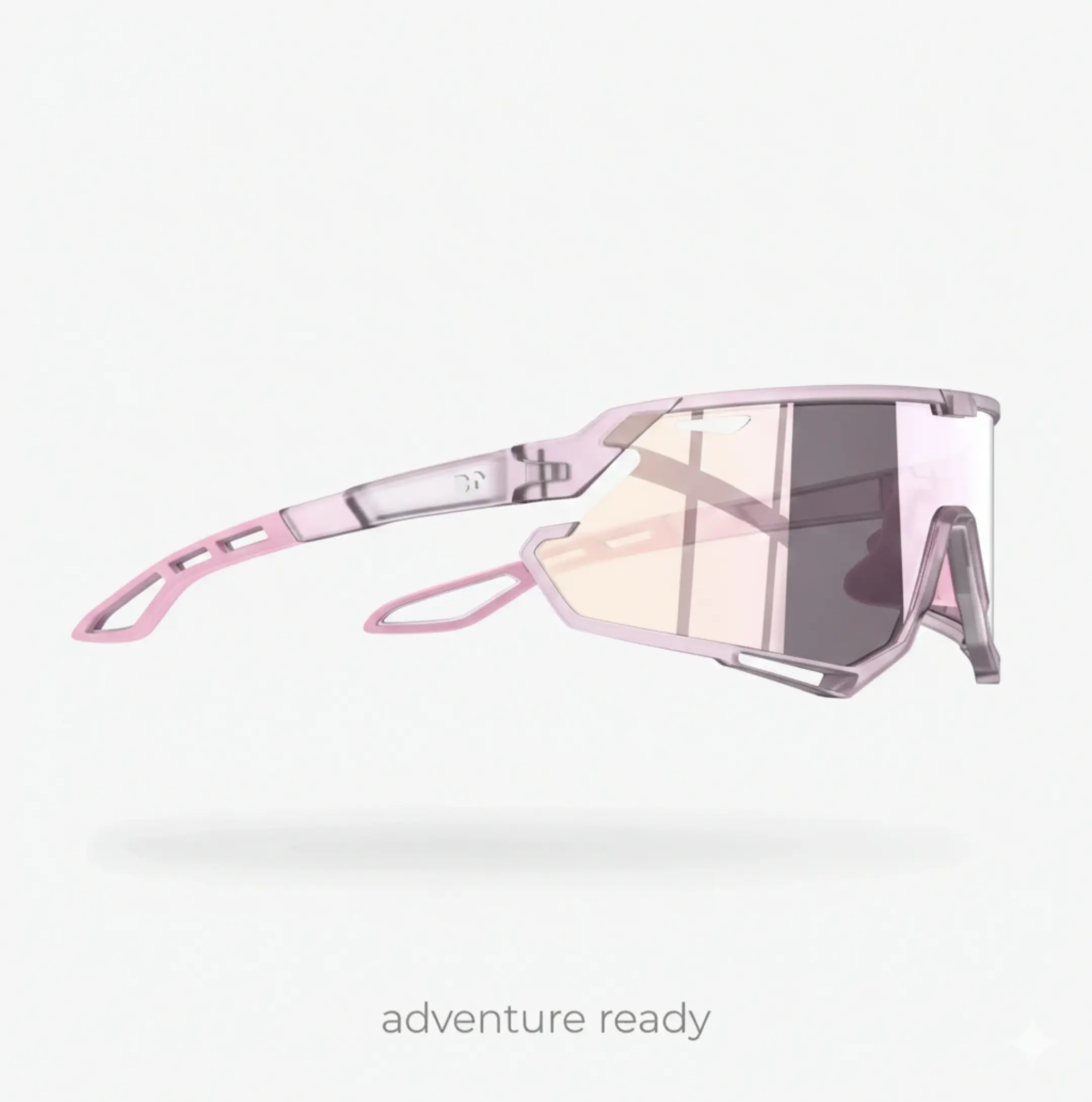 Professional Cycling Glasses for Men-Women, UV Protection Fashionable Pink Off-Road Frame, Race Style for Active Lifestyle, Ideal for Cycling Driving Fashionable Active Lifestyle