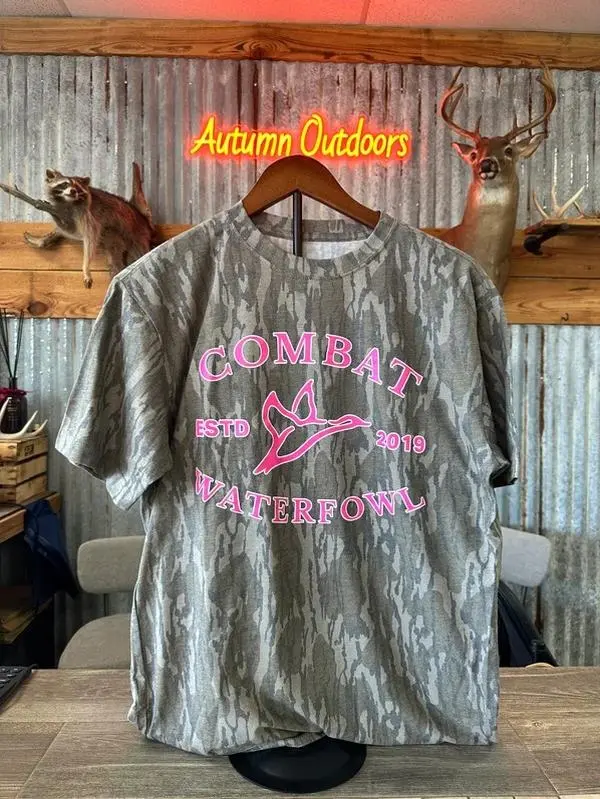 Pink Combat Waterfowl Tee, Est. 2019 Mossy Oak Shirt