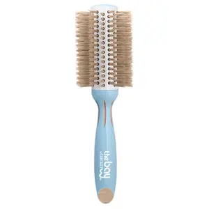 Cricket Beauty Tools The Bay Blondie 3” Round Boar-Nylon Blow Dryer Brush, Naturally Derived, Curly-Friendly, Shine-Boosting, Volume-Enhancing, Ideal for Dry Use & All Hair Types