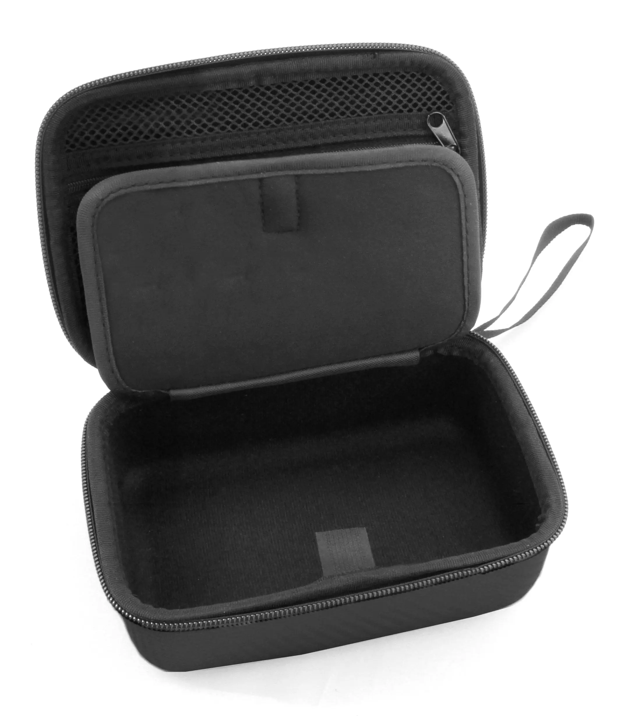 7" Hard Shell EVA Travel Case with Wrist Strap & Padded Divider - Fits Device and Accessories up to 6.5" x 4" x 2" - Organizer for Electronics