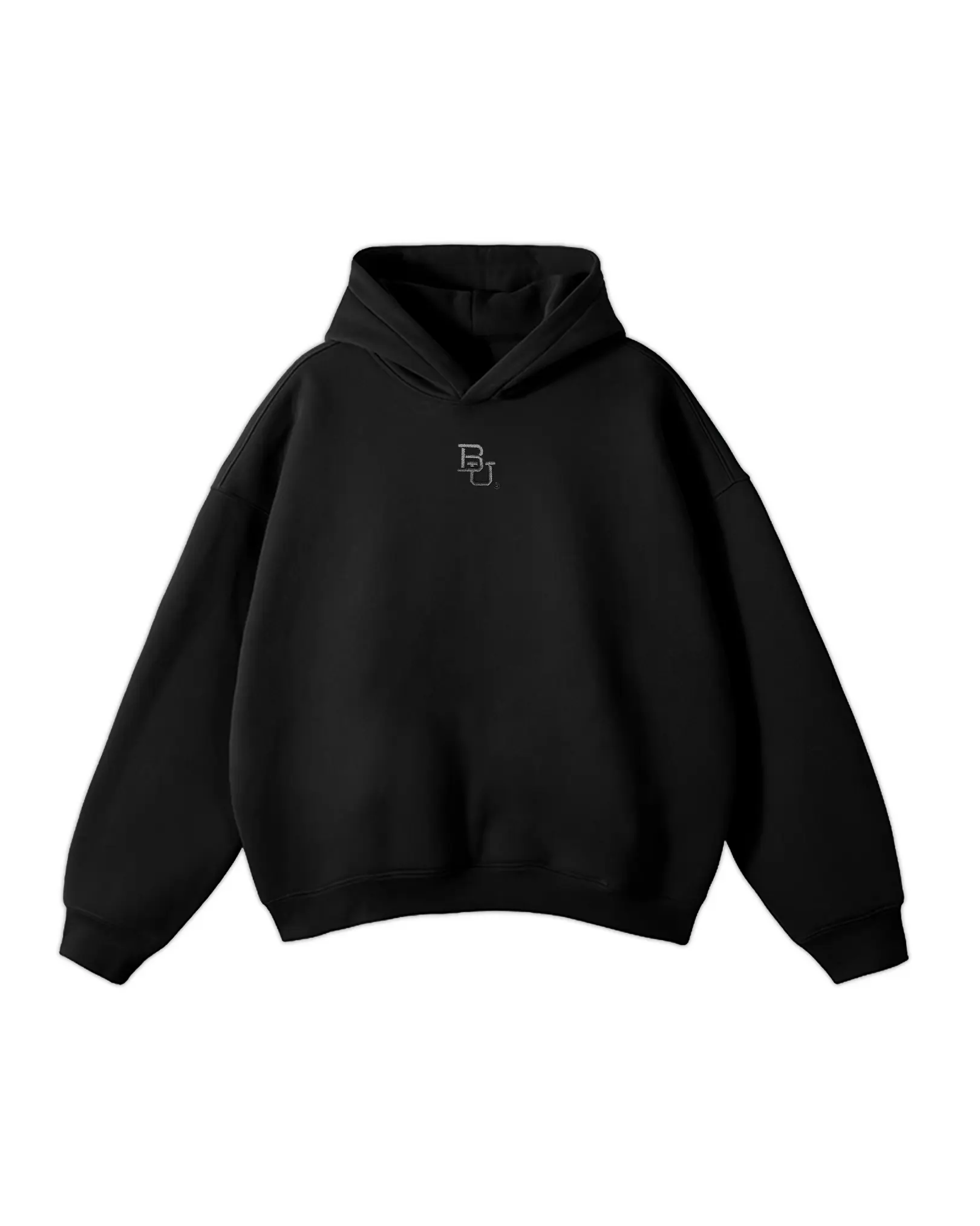 Baylor McLane Stadium Embroidered Hoodie – Black