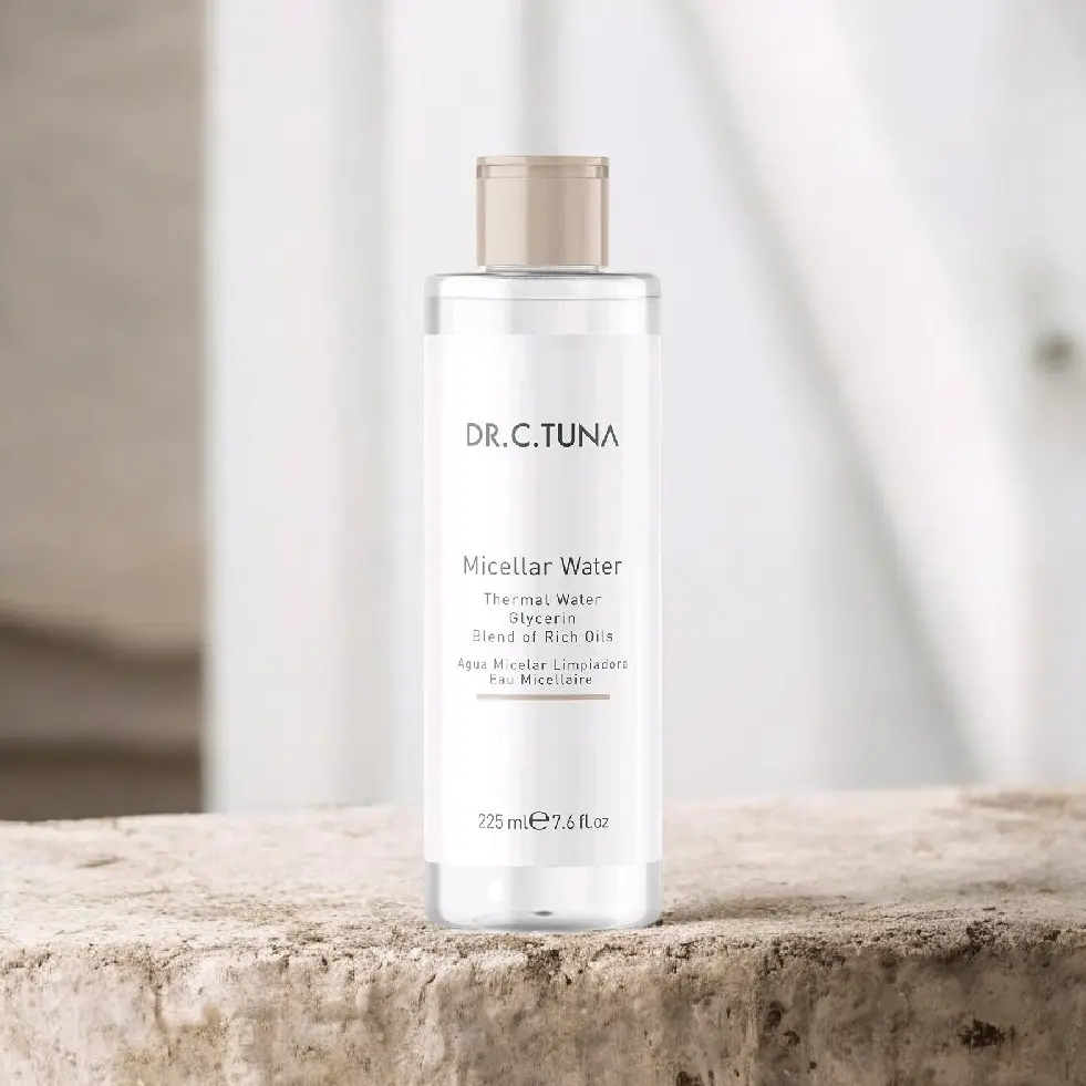 Dr. C. Tuna Micellar Cleansing Water - 225ml Thermal Water & Cleanser Blend for Rich Oils