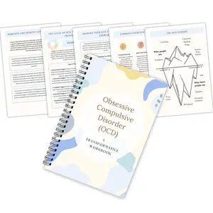 Obsessive Compulsive Disorder (ocd) Workbook, Exposure Therapy & Cognitive Behavioral Techniques, Anxiety Relief Journaling Tools, Hardcover Spiral Notebook
