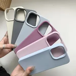 Original Liquid Silicone Case For iPhone 17 Air 17 16 15 14 11 13 12 Pro Max Mini XR X XS 8 7 6 Plus Luxury Phone Cases Shockproof Soft Cover