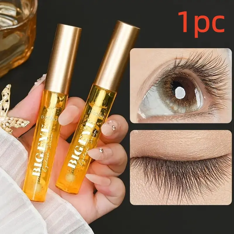 Big Eye Eyelash Serum, Eyelash Enhancing Serum - A eyelash and eyebrow growth enhancer made with natural ingredients, easy-to-apply gel mascara, suitable for creating thick and healthy eyelashes and eyebrows, eyeshadow primer, Eye Care Routine
