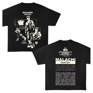 Malachi Barton T-shirt, Descendants Zombies Worlds Collide Tour, The Rise Of Red Tee, Descendants Concert, Summer Music Festival 2025