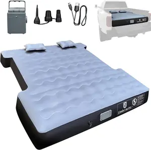 6ft-6.5ft Full-Size Truck Mattress /Wireless Pump,Inflatable Pickup Bed, Heavy Duty PVC Camping Pad for Road Trips & Outdoor Travel